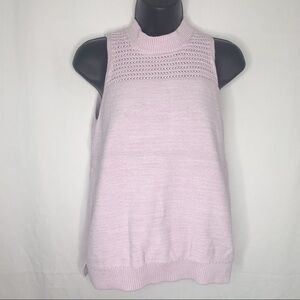 🦩2/$25 GAP / Sleeveless Knit Mock neck Tank / Quartz Pink